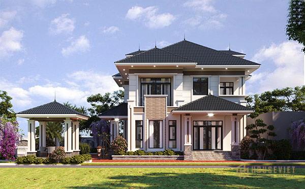 Mẫu nhà biệt thự mini 2 tầng