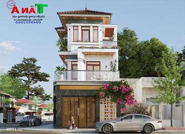 Mẫu nhà phố 3 tầng tại Hoa Lư-Ninh Bình.  MS: CD206