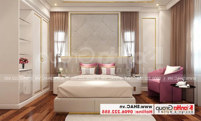 Mẫu thiết kế khách sạn tân cổ điển 5 tầng mặt tiền 10m x 22,5m tiêu chuẩn 3 sao tại Hà Nội - SH KS 0070 65 Thêm một ý tưởng thiết kế phòng ngủ khách sạn 3 sao