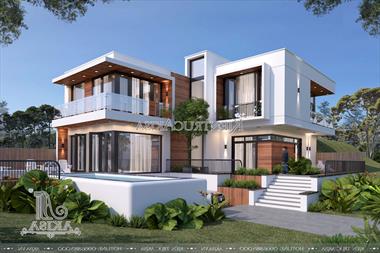 Khác biệt với mẫu thiết kế biệt thự 2 tầng hiện đại (TGĐ: Anh Huy - Hà Nội) BT21338