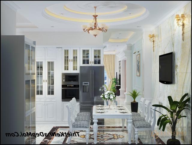 nội thất chung cư đẹp 100m2 ngang 6,5m