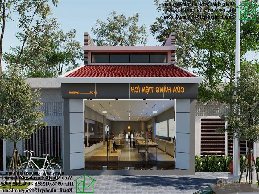 Mẫu nhà cấp 4 kết hợp kinh doanh NDNC4109