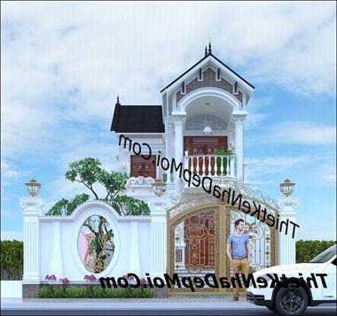 Ngắm nhìn siêu biệt thự 3 tầng 2 mặt tiền 7m kiểu pháp đẹp tại Bình Định