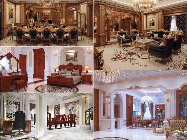Nội thất lâu đài biệt thự