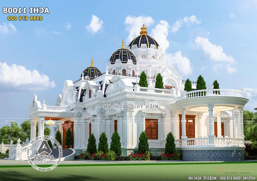 Vẻ đẹp xa hoa, lộng lẫy của mẫu thiết kế biệt thự tân cổ điển Pháp Châu Âu