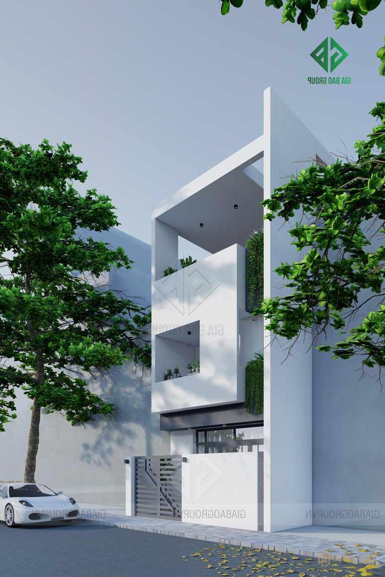 Mẫu thiết kế nhà phố 3 tầng với kiến ​​trúc hiện đại, sang trọng và tiện nghi