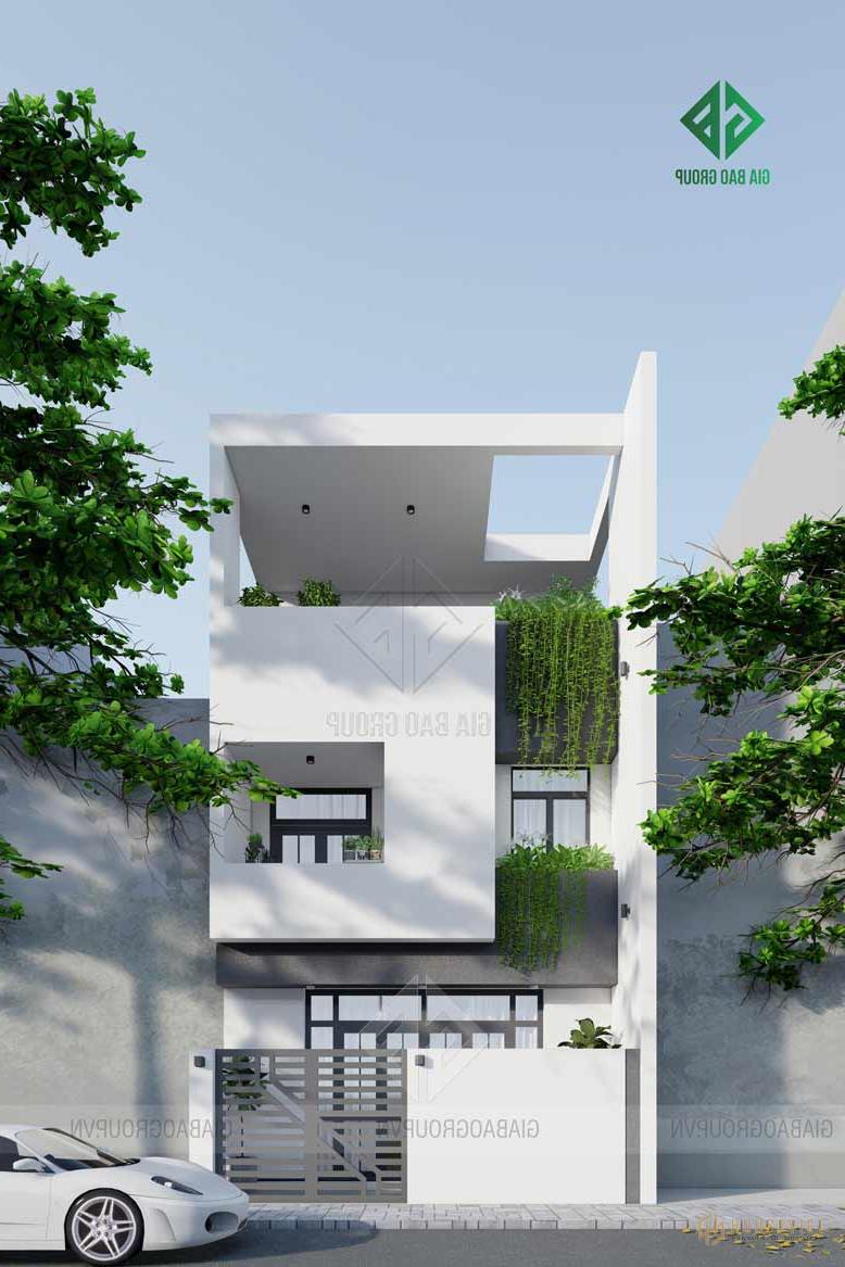 Nhà phố 3 tầng kiến ​​trúc hình khối hiện đại có kết cấu không quá cầu kỳ nhưng vẫn mang nét độc đáo và cá tính riêng