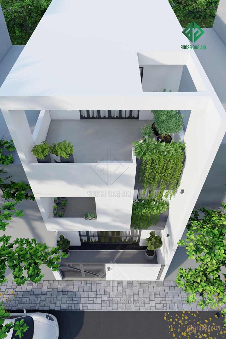 Màu sắc chủ đạo của ngôi nhà phố 3 tầng kiến ​​trúc hiện đại được kết hợp hài hòa với xu hướng hiện đại.