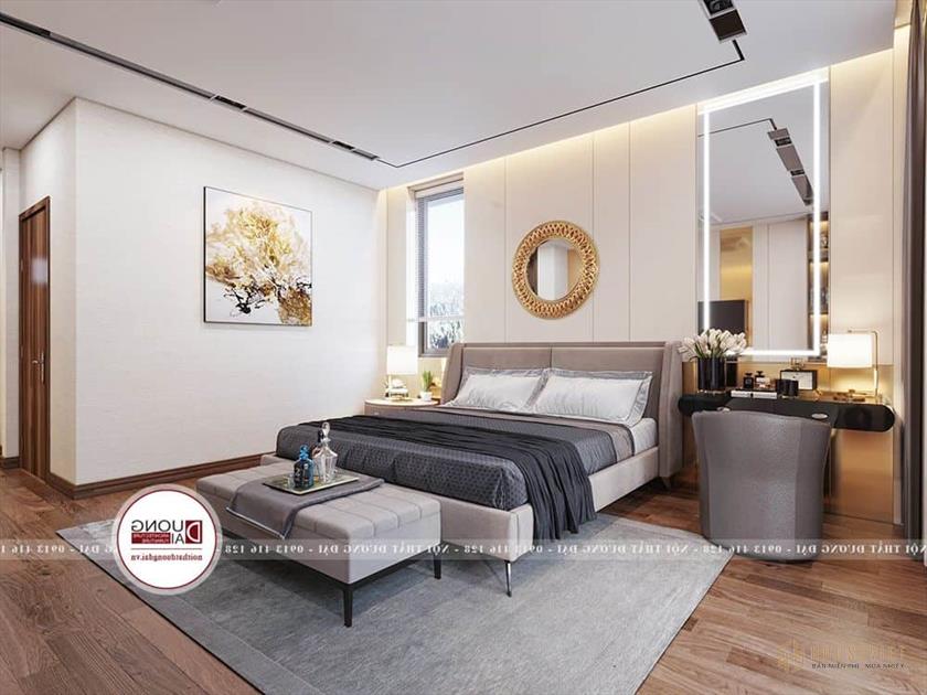 Không gian phòng ngủ master ấn tượng và đẹp mắt