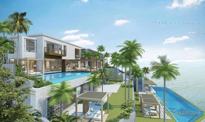 Không gian biệt thự 2 tầng có bể bơi sang trọng ấn tượng