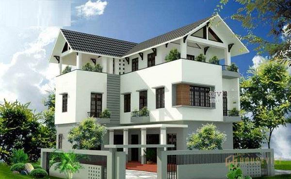 thiết kế nhà hình chữ l