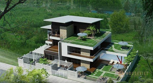 thiết kế nhà hình chữ l