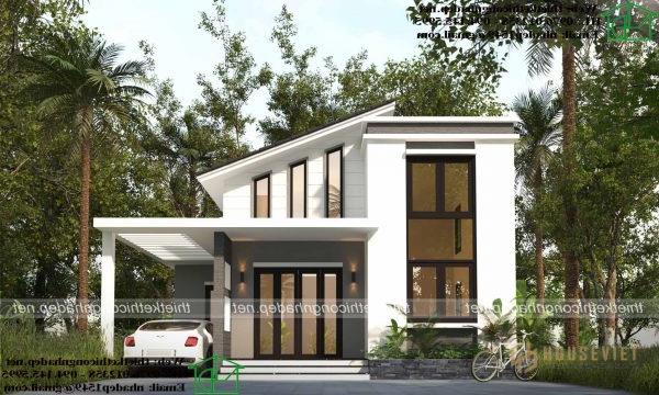 Mẫu nhà cấp 4 có gác lửng 3 phòng ngủ đẹp tại Hải Dương