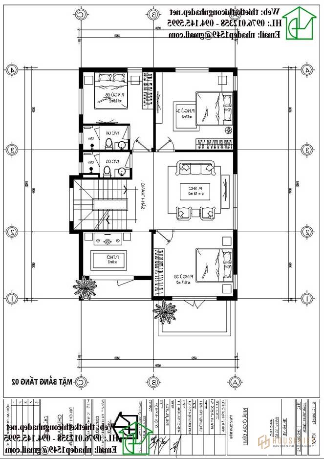 Mẫu thiết kế nhà phố 2 tầng hiện đại NDNP2T10