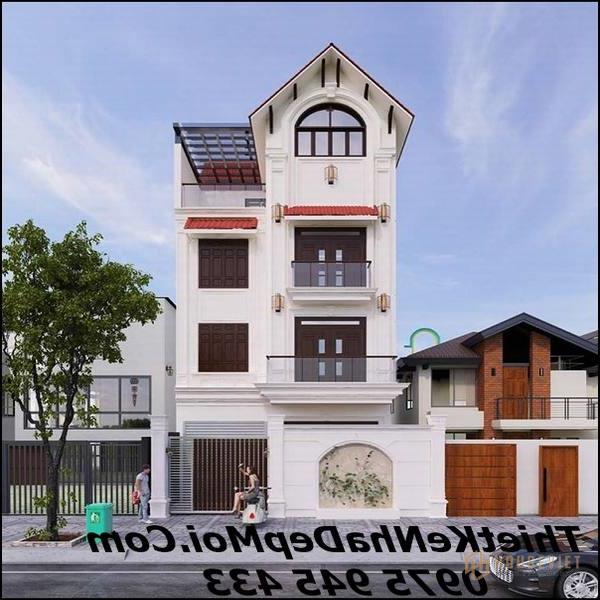 Mẫu nhà phố mặt tiền rộng 8m