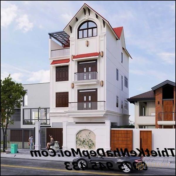 Mẫu nhà phố 4 tầng mặt tiền 8m