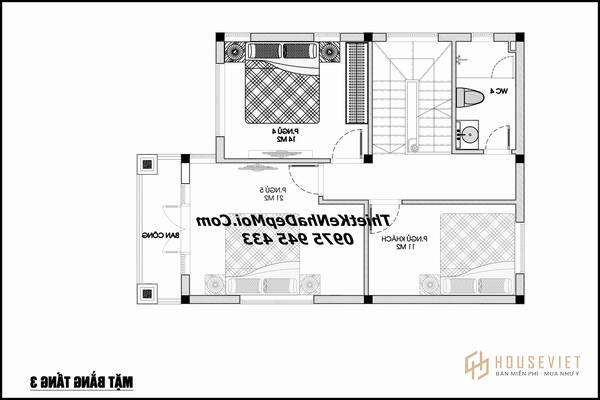 thiết kế nhà phố 4 tầng 8x10