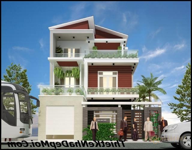 mau nha biet thu 3 tang hien dai 10x20m dep
