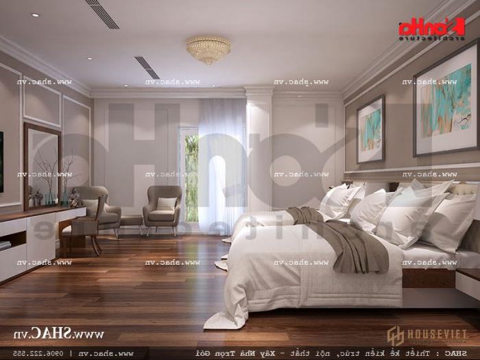 Thiết kế khách sạn 5 sao sang trọng tại Phú Quốc - SH KS 0023 174 Thiết kế nội thất phòng ngủ 2 giường VIP 202 khách sạn 5 sao tại Phú Quốc sh ks 0023