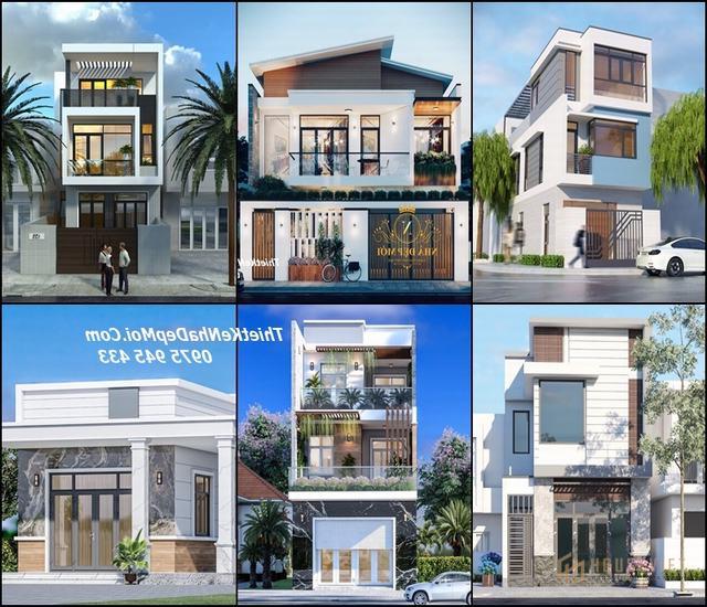 Các kiểu nhà hợp đẹp 1 2 tầng