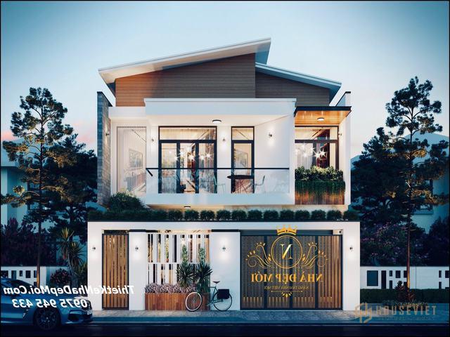 Nhà hộp vuông 2 tầng đẹp 2021