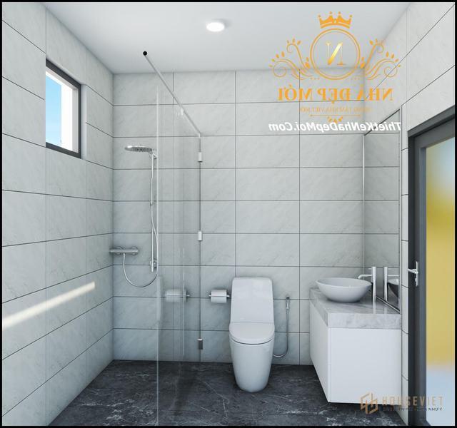 Phòng vệ sinh nhà hộp hiện đại 