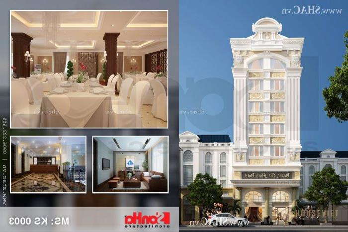 Thiết kế khách sạn 3 sao sang trọng với diện tích 370m2
