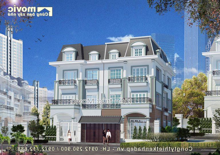 Biệt thự vườn 4 tầng tân cổ điển sang trọng và lộng lẫy (MB1548)
