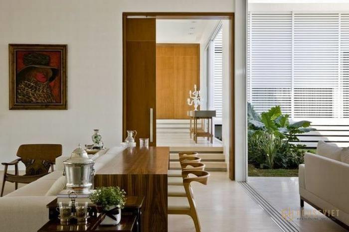 Nhà phố 90m2 mặt tiền 5m.  băng qua