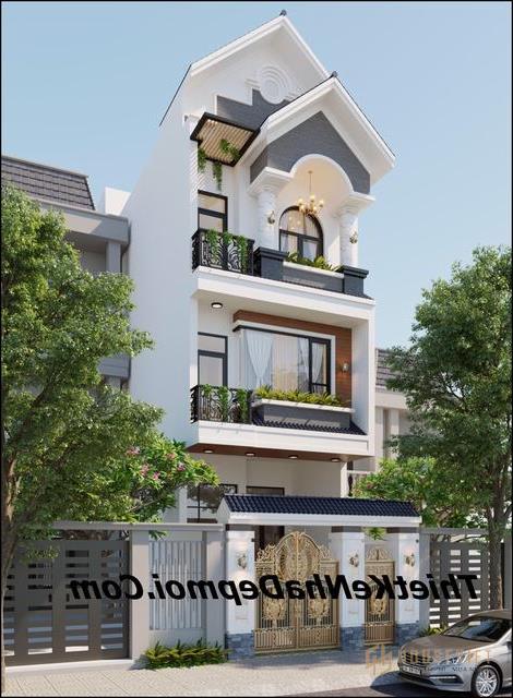 Thiết kế bán nhà tầng hầm 5m