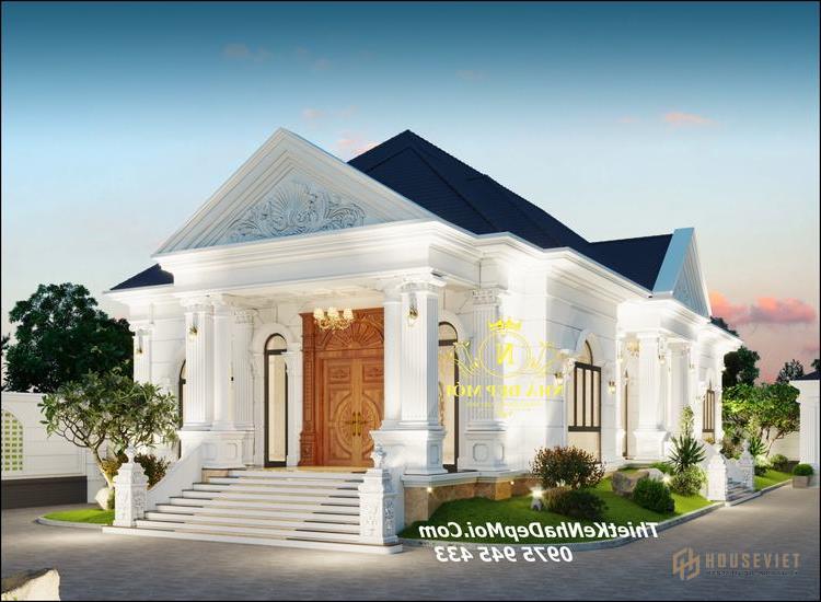 Biệt thự 1 tầng tân cổ điển châu âu cấp 4