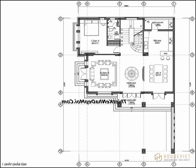 Biệt thự vườn 150m2 hướng Đông Nam sang trọng 