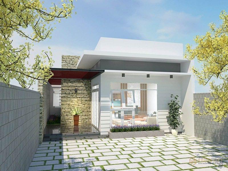 Nhà 3 phòng ngủ mái bằng cấp 4