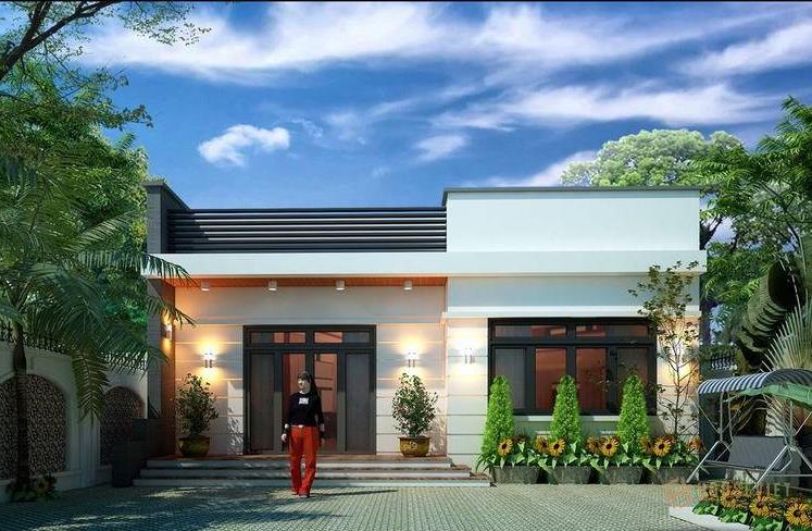 Nhà 3 phòng ngủ mái bằng cấp 4