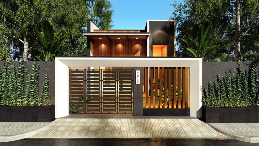 Nhà 3 phòng ngủ mái bằng cấp 4