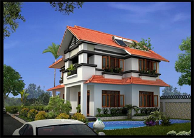 Mẫu thiết kế biệt thự nhà vườn 2 tầng
