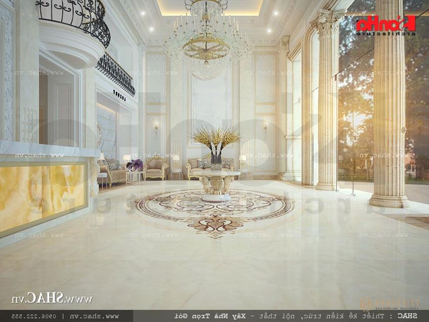 Sảnh tầng 1 khách sạn đẹp Không gian sảnh khách sạn