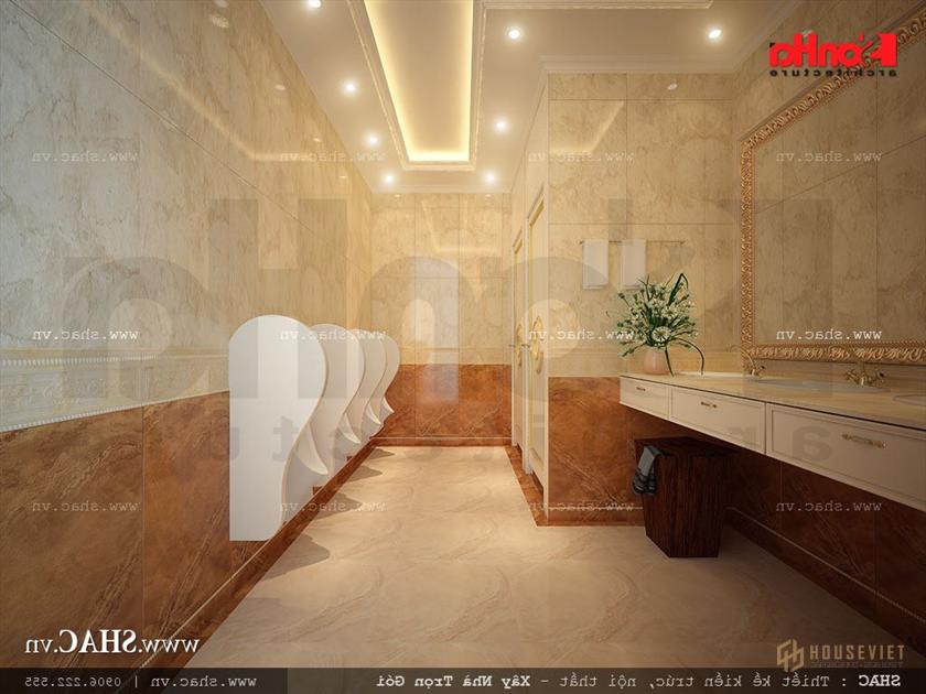 Nhà vệ sinh chung tầng 1 Thiết kế nhà vệ sinh chung