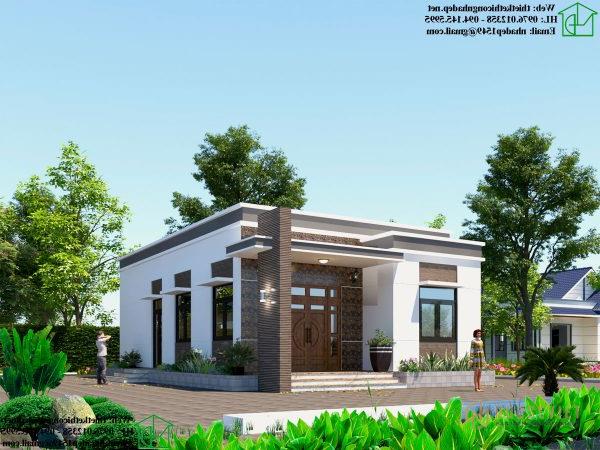 Mặt tiền nhà cấp 4 mái bằng đẹp NDNC476
