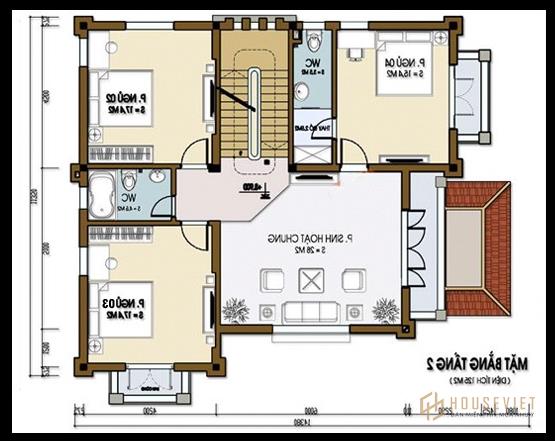 Biệt thự mini 2 tầng kiểu mẫu 1 tháp