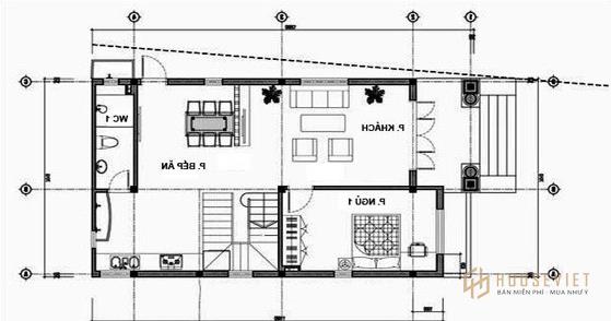 Biệt thự mini 2 tầng kiểu mẫu 1 tháp