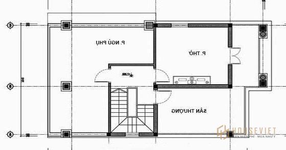 Biệt thự mini 2 tầng kiểu mẫu 1 tháp