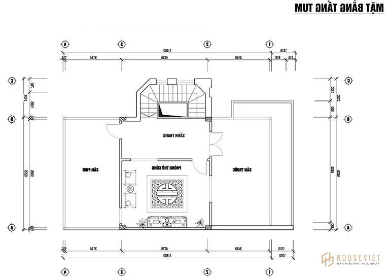 Biệt thự mini 2 tầng kiểu mẫu 1 tháp