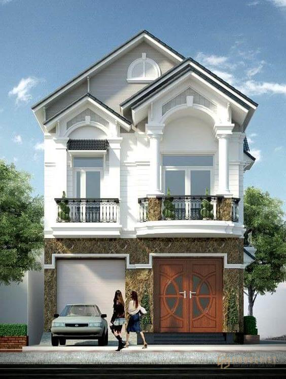 Mẫu nhà phố 2 tầng