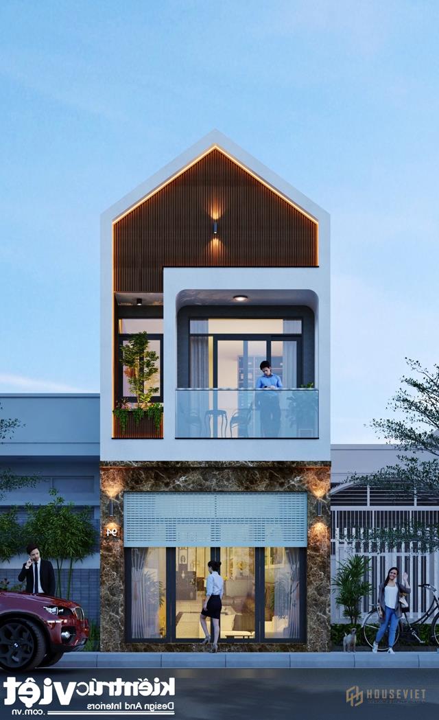 Mẫu nhà phố 2 tầng đẹp