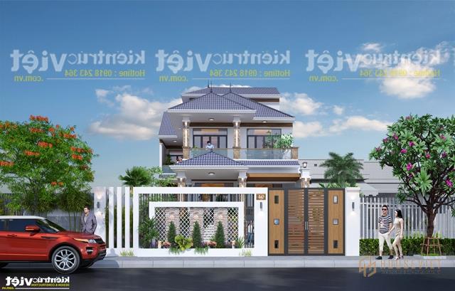 mẫu nhà phố 2 tầng đẹp