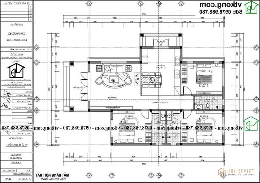 Công năng sử dụng của mẫu nhà 3 tầng 3 phòng ngủ NC4131