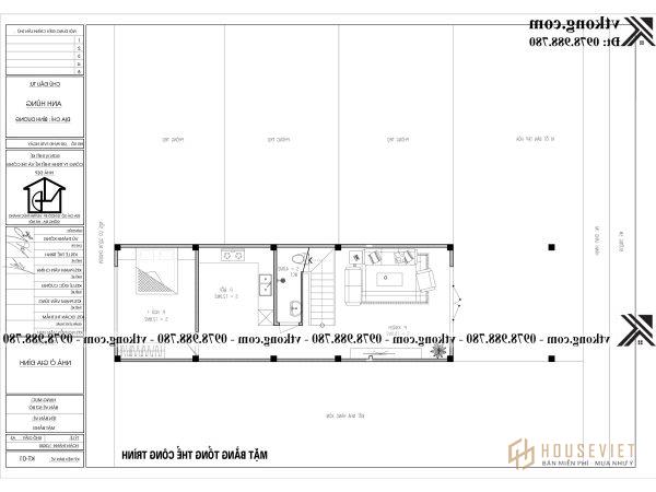 Mẫu nhà ống 2 tầng kết hợp kinh doanh