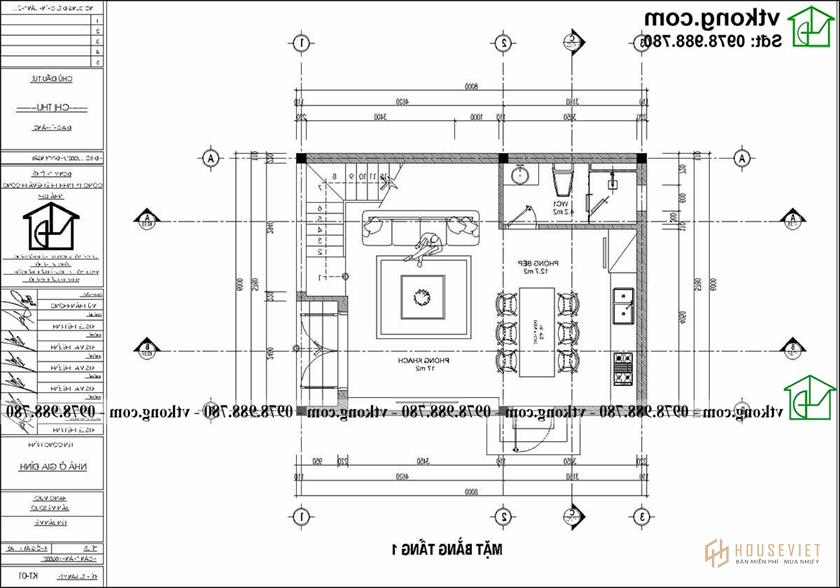 Mẫu Nhà ống 4 Tầng Mái Bằng 6x8m đẹp Tại Hà Nội Np4t008