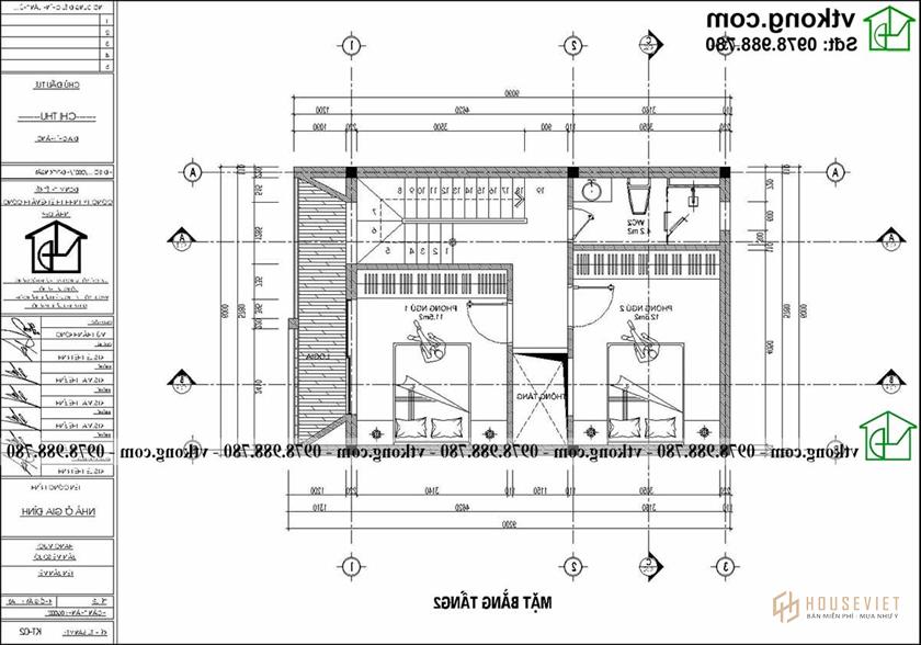 Mẫu Nhà ống 4 Tầng Mái Bằng 6x8m đẹp Tại Hà Nội Np4t008